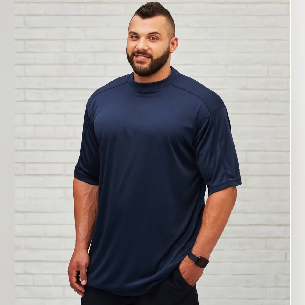 Mesh Sport Tee, Navy